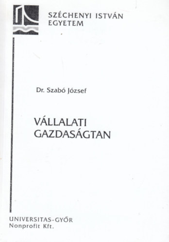 Dr. Szab Jzsef - Vllalati gazdasgtan