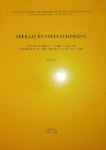 Mikola Tibor - N�prajz �s nyelvtudom�ny XXXV.
