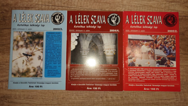 3 szm a Llek szava cm katolikus lekisgi lapbl: 2002/3., 2004/4., 2005/2.