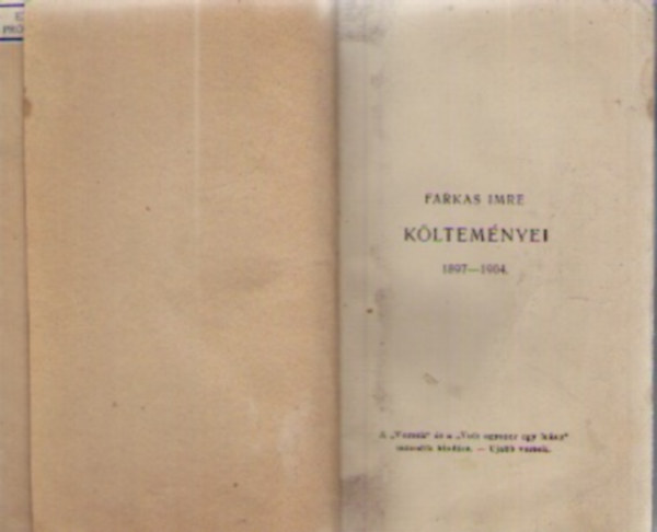 Farkas Imre - Farkas Imre költeményei