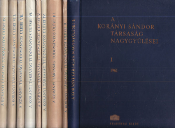 Dr. Zoltán Imre (szerk) - A Korányi Sándor Társaság nagygyűlései I-XVII.