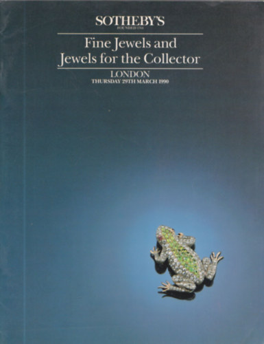 Fine Jewels and Jewels for the Collector (London - Thursday 29th March 1990)