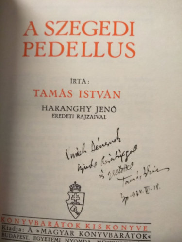 Tams Istvn - A szegedi pedellus