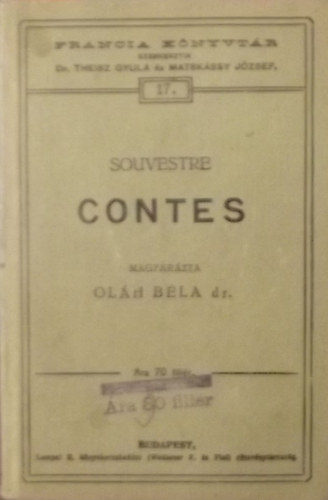 mile Souvestre - Contes ( Franczia knyvtr 17.)