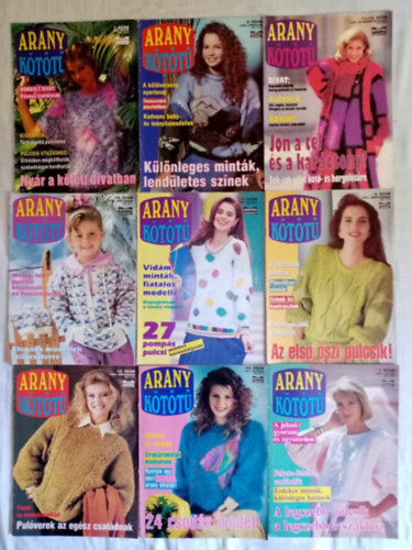 Arany ktt - (9db) Arany ktt magazin: Nyr a kttt divatban / Klnleges mintk, lendletes sznek / Jn a tl s a karcsony / Elegns modellek szilveszterre / 27 pomps pulcsi / Az els szi pulcsik / Pulverek az egsz csaldnak / 24