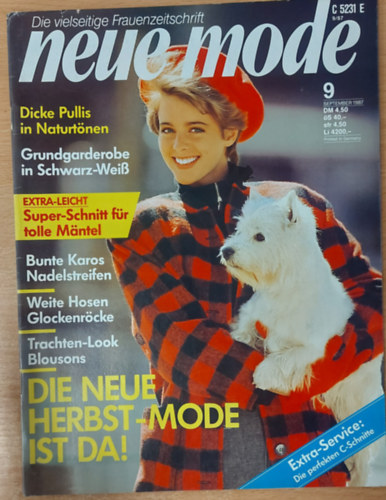 Die vielseitige Frauenzeitschrift - Neue Mode September 1987