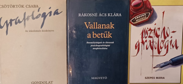 Szepes Mria, Rkosn cs Klra Cstrtk Csaba - Grafolgia knyvcsomag: Grafolgia - Az rselemzs kziknyve + Pszichografolgia + Vallanak a betk (3 m)