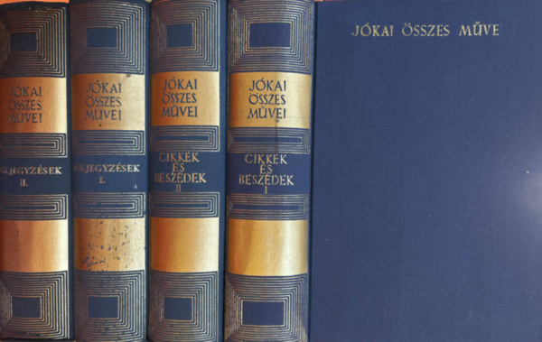 J�kai M�r - J�kai M�r �sszes m�vei (kritikai kiad�s) 4 db k�nyv (Cikkek �s besz�dek I-II, F�ljegyz�sek I-II)