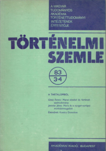 Trtnelmi Szemle 1983/3-4.