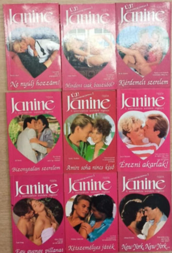 Marta Lloyd, Edna Meare, M.R. Heinze, T�bb szerz� Cheryl A. Arguile - 9 db Janine romantikus k�tet egy�tt