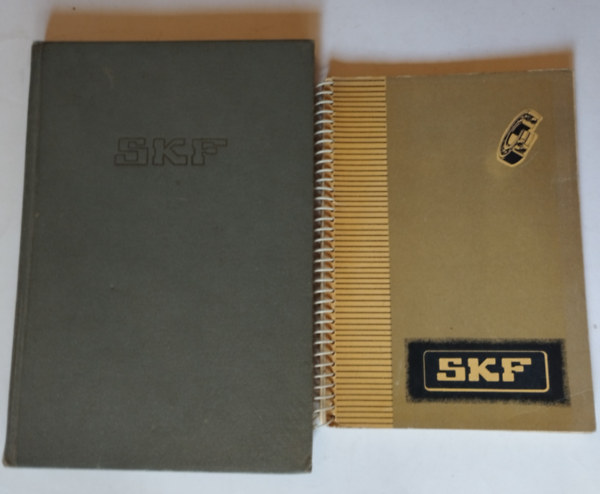 2 db SKF KATALÓGUS: 1. SKF BEÉPÍTÉSI PÉLDÁK ÉS ÁLTALÁNOS MŰSZAKI TÁBLÁZATOK 6100 SZ. 2. SKF GOLYÓS- ÉS GÖRGŐSCSAPÁGYAK 6400. SZ. FŐKATALÓGUS + 7800. ÁRJEGYZÉK