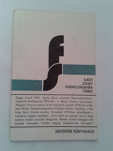 Gagyi J�zsef - Karny�jt�snyira f�mek