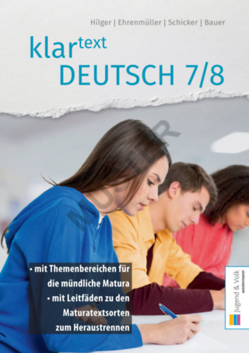 Verena Hauser, Jrgen Ehrenmller, Maria Kiener, Gertraud Hilger, Stephan Schicker Reinhard Bauer - klar_Deutsch 7/8