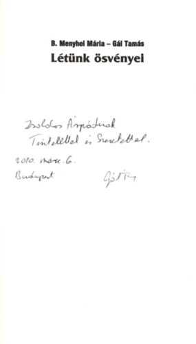 B. Menyhei M�ria-G�l TAm�s - L�t�nk �sv�nyei