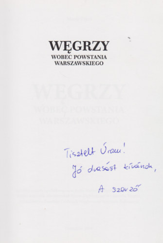 Maria Zima - Wegrzy wobec Powstania Warszawskiego (Dediklt)