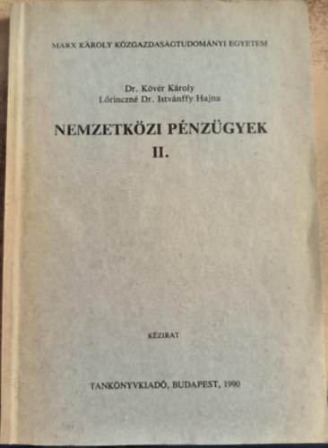 Dr. Lantos Imre - Nemzetk�zi p�nz�gyek II.