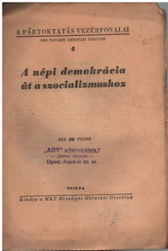 A npi demokrcia t a szocializmushoz