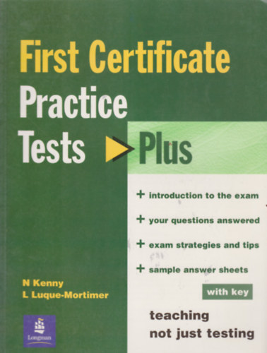 First Certificate Practice Tests Plus +Key