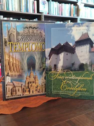 Thaler Tam�s Zsidi Vilmos - K�NYVCSOMAG, 2 DB. ALBUMOK. R�gi sz�p templomok, Sz�sz er�dtemplomok