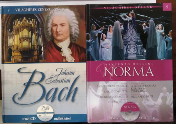 Tbb szerz - 3 db Vilghres Operk m: Johann Sebastian Bach + Norma - (Bellini) + Carmen (Bizet)