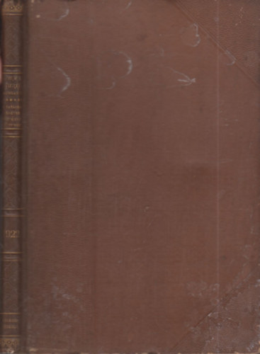 Trfy Gyula dr.  (szerk.) - 1922. vi trvnycikkek (Magyar Trvnytr - Corpus Juris Hungarici)