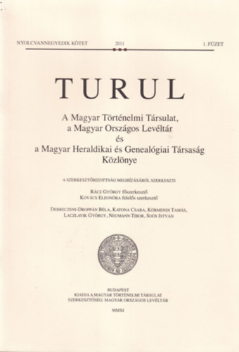 Kov�cs Eleon�ra - Turul 2011. 1-2. f�zet