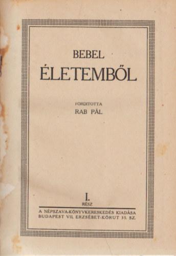 Bebel   (ford. Rab Pl) - letembl I-III.