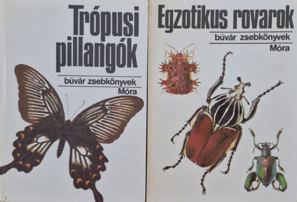 2 db bvr zsebknyv knyvcsomag: Trpusi pillangk, Egzotikus rovarok