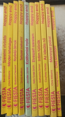 Barbara Clement, Chris Williams, Brenda Himrod, Jennifer Jonas, T�bb szerz� Linda Hudson - 10 db Happy end: Szerelmi v�v�d�s +Minden lehets�ges +Ny�r�ji �lmok +Tetszel nekem! +Kaliforniai ny�r +Elveszett szerelem +Intim t�l�r�k +Az ide�lis n� +Mennyei pokol+ �lelj szorosan!