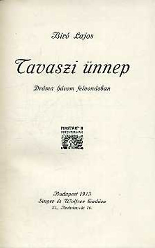 B�r� Lajos - Tavaszi �nnep