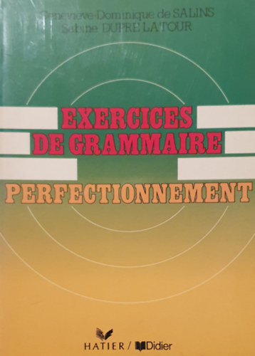 Exercices de grammaire perfectionnement