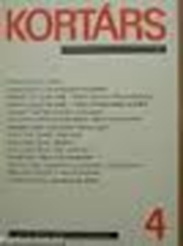 Kov�cs S�ndor Iv�n (f�szerk) - Kort�rs 1982. �prilis ( Irodalmi �s kritikai foly�irat)
