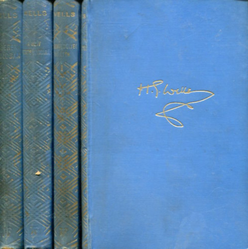H. G. Wells - 4 db H. G. Wells reg�ny (Emberek a Holdban-A sz�v titkos kamar�i-A szenved�lyes bar�tok I-II)