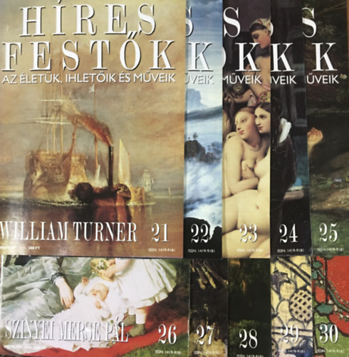 Híres festők (Az életük, ihletőik és műveik) 21-30. lapszám (10 db)