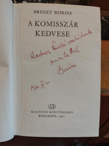 Breszt Borisz - A komisszr kedvese