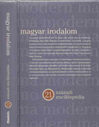 Borb�ly S�ndor szerk. - Magyar irodalom - 21.sz�zadi enciklop�dia