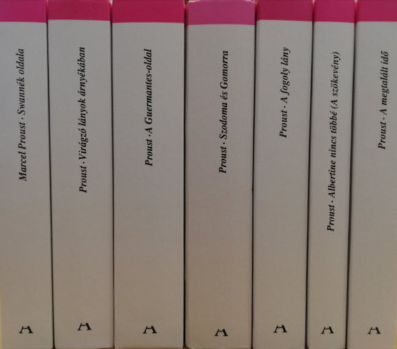 Marcel Proust - Az elt�nt id� nyom�ban I-VII. (I: Swann�k oldala ,  II: Vir�gz� l�nyok �rny�k�ban, III: A Guermantes-oldal ,IV: Szodoma �s Gomorra V.: A fogoly l�ny ,VI.: Albertine nincs t�bb� ,VII.: A megtal�lt id� )