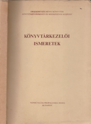 Pintr Mrta-Ferenczy Endrn - Knyvtrkezeli ismeretek