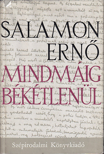 Salamon Ern� - Mindm�ig b�k�tlen�l