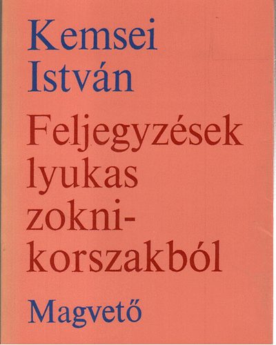 Kemsei István - Feljegyzések lyukas zokni-korszakból