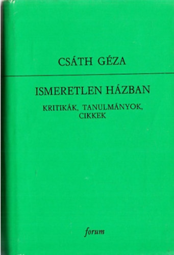 Ismeretlen Hzban II - Kritikk, Tanulmnyok, Cikkek