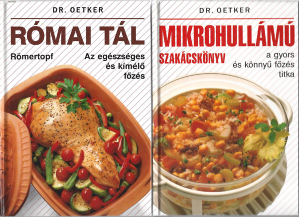 2 db knyv, Dr. Oetker mikrohullm szakcsknyv, Dr. Oetker - Rmai tl