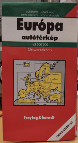 Freytag & Berndt - Eurpa auttrkp 1:3500000 Ortsverzeichnis