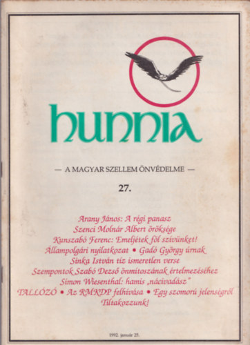 Kunszab� Ferenc  (f�szerk.) - Hunnia - A magyar szellem �nv�delme 27.