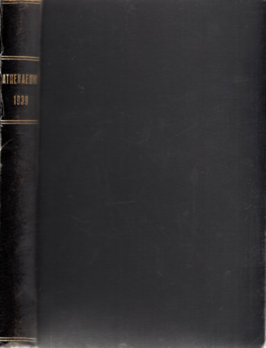 Brandenstein B�la, Proh�szka Lajos Kornis Gyula - Athenaeum �j Folyam 1939 25. k�tet