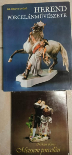 Dr. Lívia Nékám Sikota Győző - 2db porcelán művészeti mű - Herend porcelánművészete + Meisseni porcelán