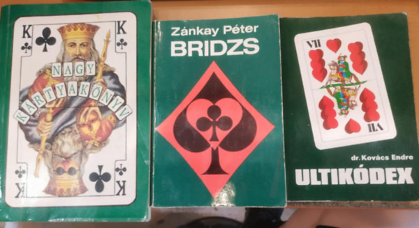 Dr. Kov�cs Endre, Z�nkay P�ter, dr Berend Mih�ly - 3 db nagy k�rtyak�nyv + Bridzs + Ultik�dex