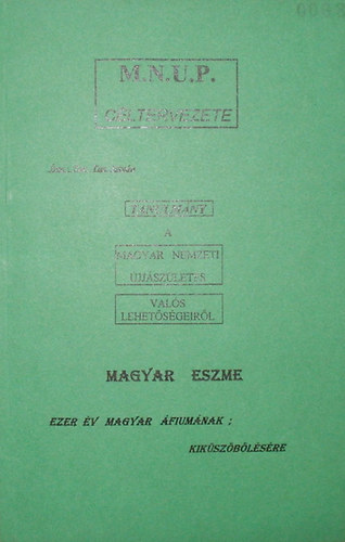 Tar Tas Istv�n - Utunk csillag�sv�nye a nemzeti �jj�sz�let�s. Bevezet�s az uralizmus...