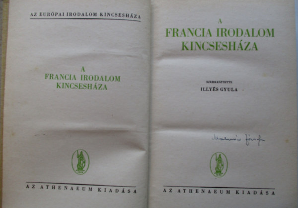 Illys Gyula - A francia irodalom kincseshza