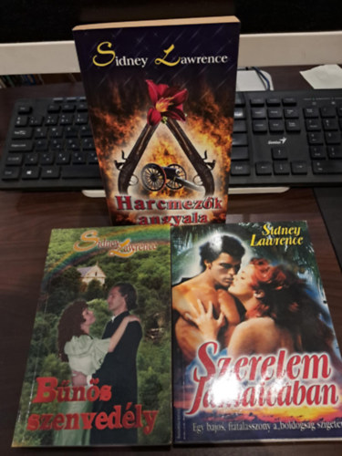 Sindey Lawrence - 3 db-os Sidney Lawrence könyvcsomag: Harcmezők angyala, Bűnös szenvedély, Szerelem Jamaicában